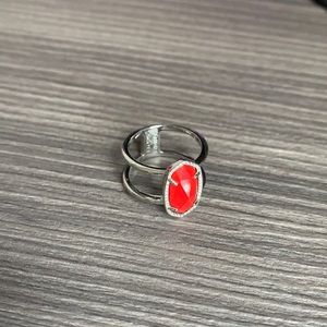 Red Kendra Scott Elyse Ring
